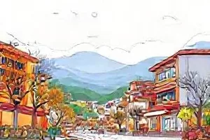 《算法推荐的一百天》案例封面：同一位用户连续百天信息流变化曲线示意